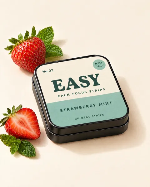 Melt Daily EASY tin, Strawberry mint flavor